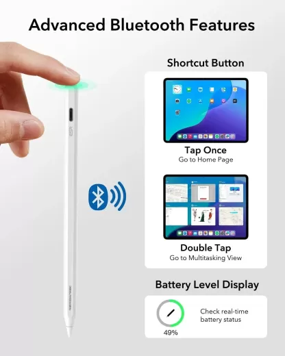 Стілус ESR Geo Digital Pencil Black з вбудованим Find My