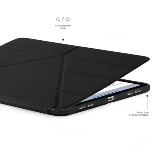 Чехол-подставка Pipetto Origami No1 Case Black для iPad Pro 13" (2024)