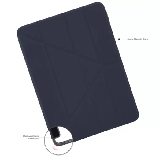 Чохол-підставка Pipetto Origami No1 Case Dark Blue для iPad Pro 13" (2024)