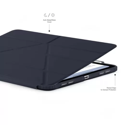 Чохол-підставка Pipetto Origami No3 Pencil Case Dark Blue для iPad Pro 13" (2024)