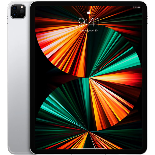 Планшет Apple iPad Pro 12,9" M1 Chip (2021) Wi-Fi + Cell 128GB Silver (MHNT3) (Новий, без коробки)