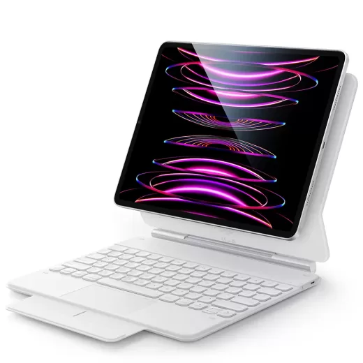 Чохол-клавіатура ESR Rebound Magnetic Keyboard Case White для iPad 12.9" (2022 | 2021 | 2020 | 2018)