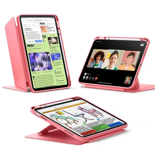 Чехол ESR Flip Magnetic Case with Pencil Holder Red для iPad 11'' (2025) | iPad 10.9 (2022)