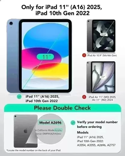 Чохол ESR Flip Magnetic Case with Pencil Holder Green для iPad 11'' (2025) | iPad 10.9 (2022)