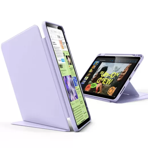 Чохол ESR Flip Magnetic Case with Pencil Holder Light Purple для iPad Air 11” M2 | M3 (2024 | 2025) (1B21400303)
