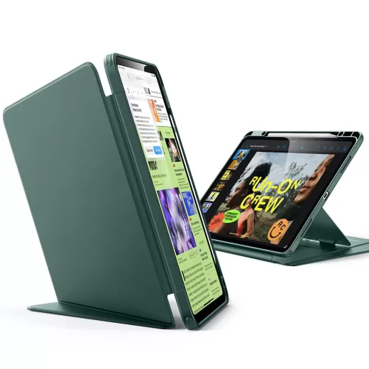 Чохол ESR Flip Magnetic Case with Pencil Holder Green для iPad Air 13” M2 | M3 (2024 | 2025)