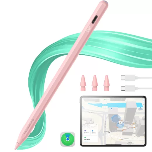 Стілус ESR Geo Digital Pencil Pink з вбудованим Find My
