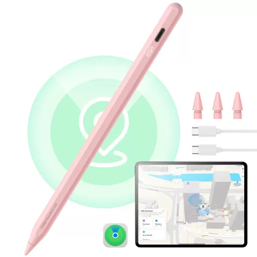 Стілус ESR Geo Digital Pencil Pink з вбудованим Find My