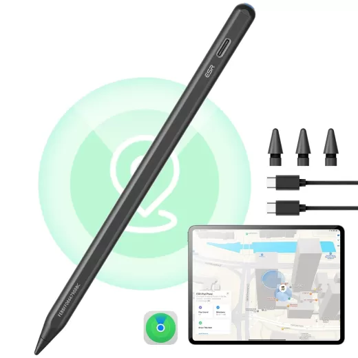 Стілус ESR Geo Digital Pencil Black з вбудованим Find My