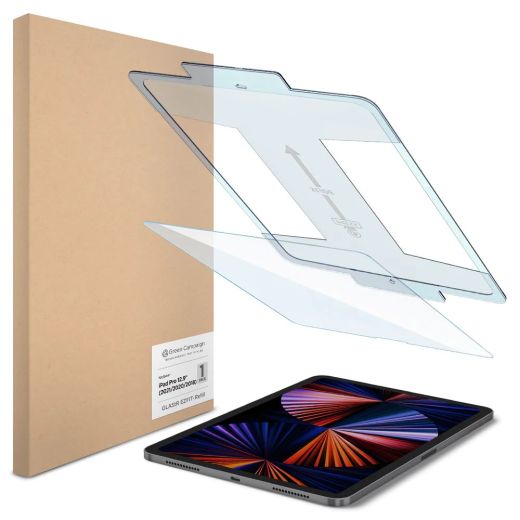 Захисне скло Spigen Screen Protector EZ FIT GLAS.tR Refill для iPad Pro 12.9" (2020 | 2021 | 2022 | M1 | M2) (AGL04514)