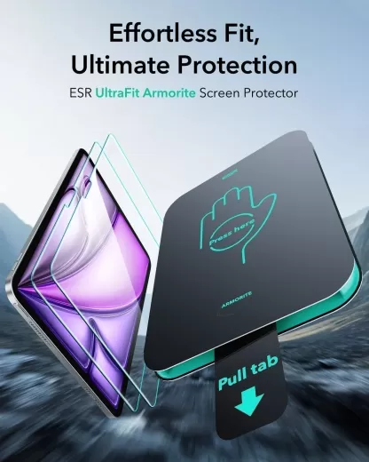 Защитное стекло ESR UltraFit Armorite Screen Protector (2 шт.) для iPad Air 13” M3 | M2 (2025 | 2024) (1E12100201)