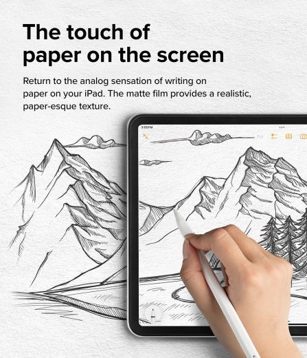 Захисна плівка з ефектом паперу Ringke Screen Protector | Paper Touch Film Hard 2 шт. для iPad Air 13" M3 | M2 (2025 | 2024)