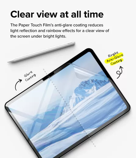 Защитная пленка с эффектом бумаги Ringke Screen Protector | Paper Touch Film Hard 2 шт. для iPad Pro 13" (2024)