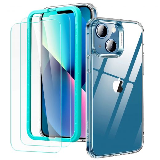 Чехол с защитным стеклом ESR Classic Hybrid Protection Bundle Clear для iPhone 13