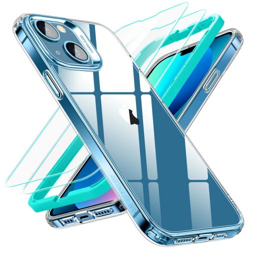 Чехол с защитным стеклом ESR Classic Hybrid Protection Bundle Clear для iPhone 13