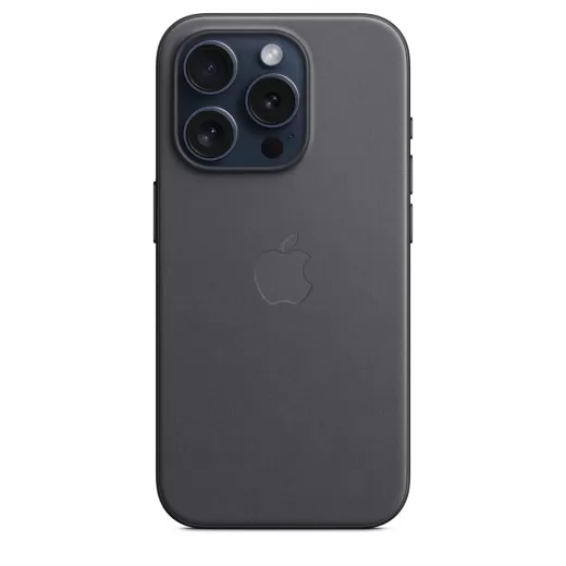 Оригінальний чохол Apple FineWoven Case with MagSafe Black для iPhone 15 Pro (MT4H3)