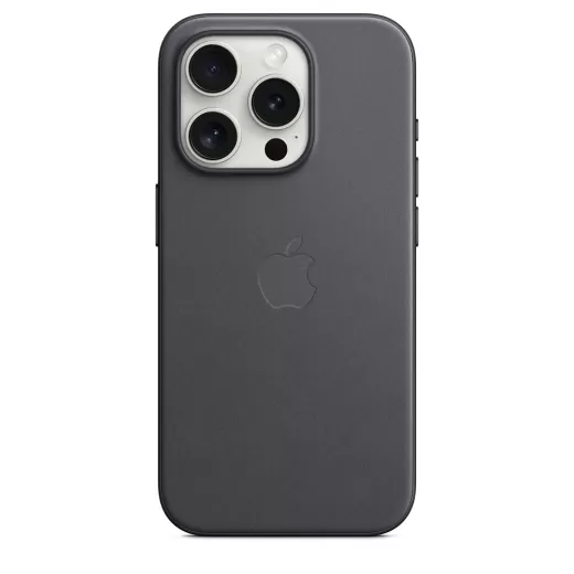 Оригинальный чехол Apple FineWoven Case with MagSafe Black для iPhone 15 Pro (MT4H3)