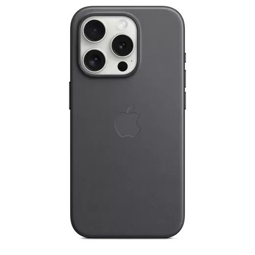 Чехол CasePro FineWoven Case with MagSafe Black для iPhone 15 Pro Max