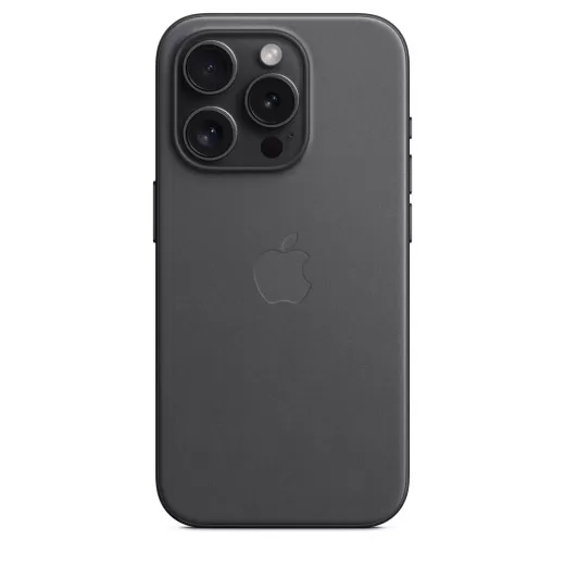 Оригинальный чехол Apple FineWoven Case with MagSafe Black для iPhone 15 Pro Max (MT4V3)