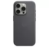 Оригинальный чехол Apple FineWoven Case with MagSafe Black для iPhone 15 Pro Max (MT4V3)