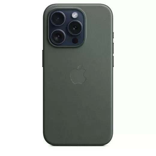 Чехол CasePro FineWoven Case with MagSafe Evergreen для iPhone 15 Pro