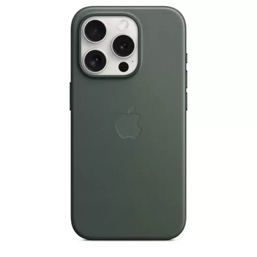 Чохол CasePro FineWoven Case with MagSafe Evergreen для iPhone 15 Pro