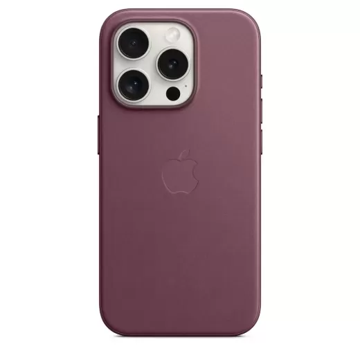 Оригинальный чехол Apple FineWoven Case with MagSafe Mulberry для iPhone 15 Pro (MT4L3)