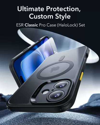 Чохол зі склом ESR Classic Pro Case (HaloLock) Set Clear для iPhone 16 (1A7760204)