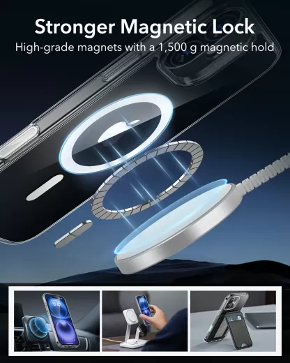Чохол ESR HaloLock Classic Hybrid Case (Camera Control) Clear Blue для iPhone 16