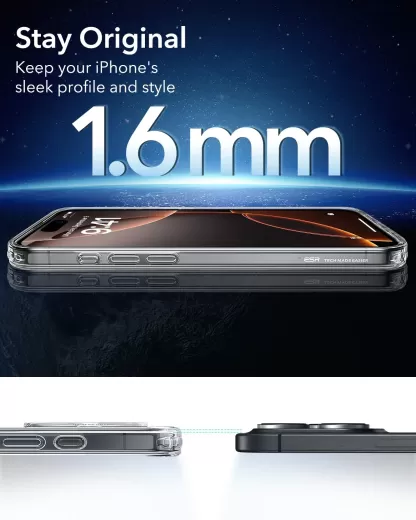 Чехол ESR Classic Hybrid Case (HaloLock) Clear для iPhone 16 Pro Max