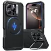 Противоударный чехол с подставкою ESR Cyber Tough Case with Stash Stand (HaloLock) Black для iPhone 16 Pro Max (1A7660102)