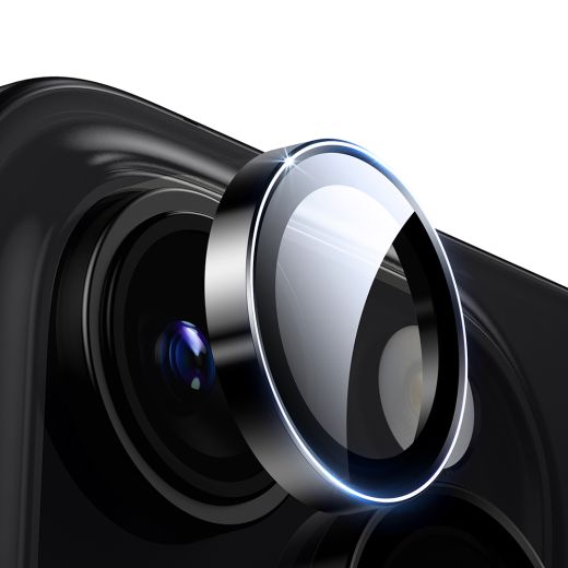 Защитное стекло для камеры ESR Armorite Camera Lens Protectors Black для iPhone 16 Pro | 16 Pro Max | 15 Pro | 15 Pro Max | 14 Pro | 14 Pro Max (1D73200202)