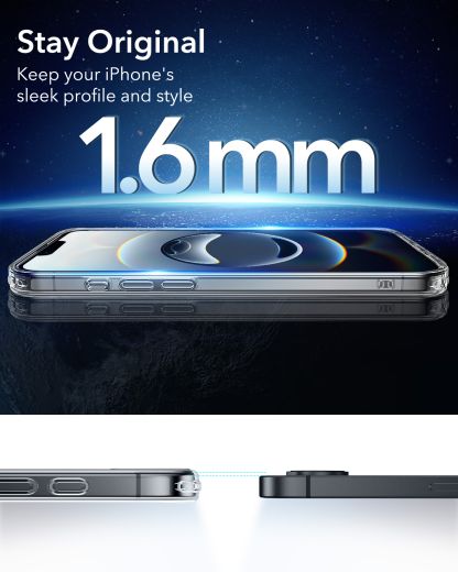 Прозрачный чехол ESR HaloLock Classic Hybrid Case Frosted Black для iPhone 16e (1A84200301)
