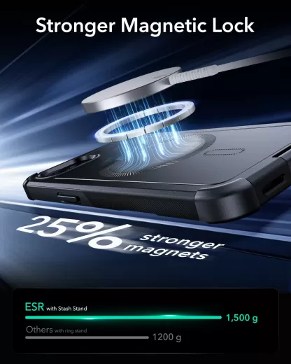 Противоударный чехол ESR HaloLock Cyber Tough Case Black для iPhone 16e