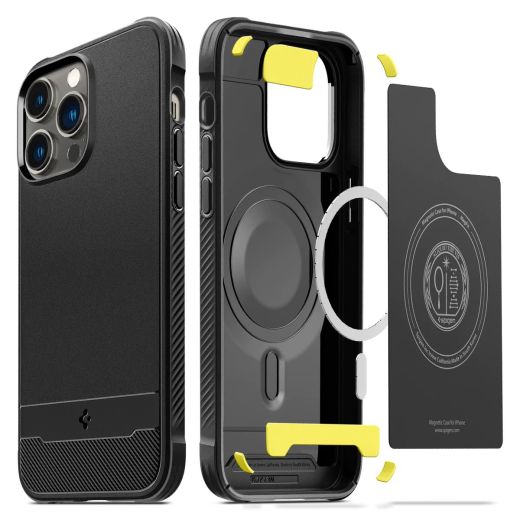 Чехол Spigen Rugged Armor (MagFit) Matte Black для iPhone 14 Pro Max (ACS04812)