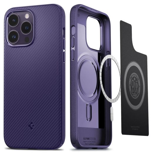 Чохол Spigen Mag Armor (MagFit) Deep Purple для iPhone 14 Pro Max (ACS05584)