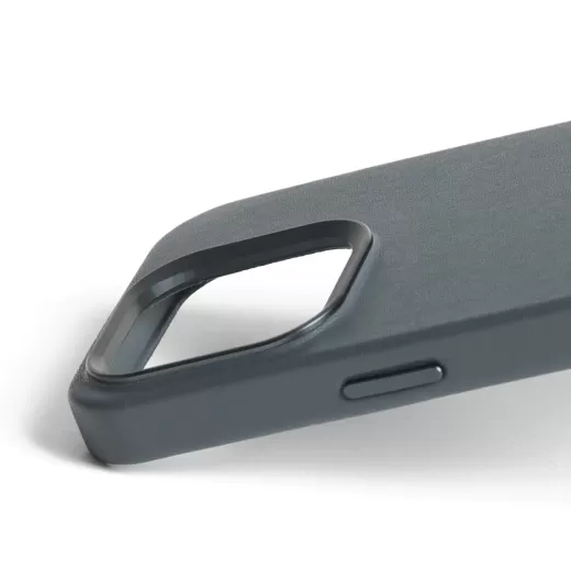 Кожаный чехол Mujjo Maizcase Case Steel Blue для iPhone 15 Pro