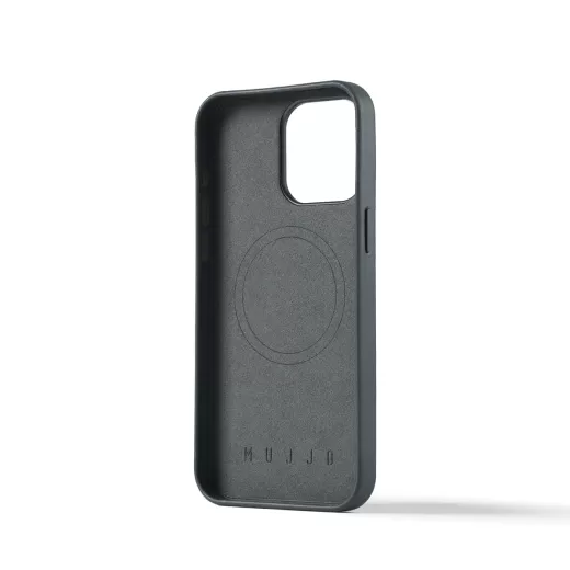 Кожаный чехол Mujjo Maizcase Case Steel Blue для iPhone 15 Pro