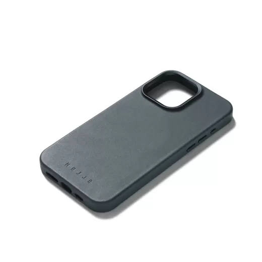 Кожаный чехол Mujjo Maizcase Case Steel Blue для iPhone 15 Pro