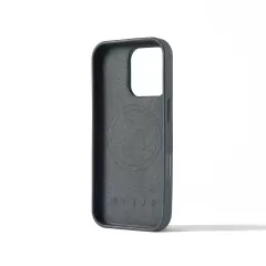 Чехол с эко-кожи Mujjo MaizCase Case Steel Blue для iPhone 16 Pro
