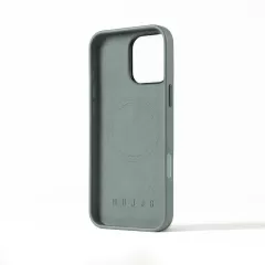 Кожаный чехол Mujjo Full Leather Case Green Smoke для iPhone 16 Pro Max