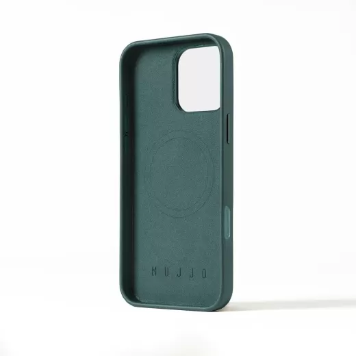 Кожаный чехол Mujjo Full Leather Case Livid Green для iPhone 16 Pro Max