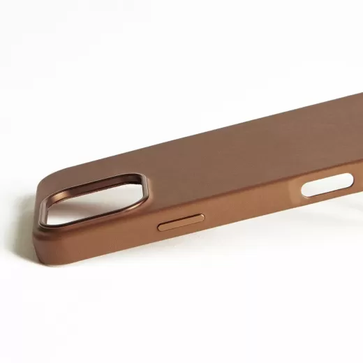 Шкіряний чохол Mujjo Full Leather Case Dark Tan для iPhone 16 Pro