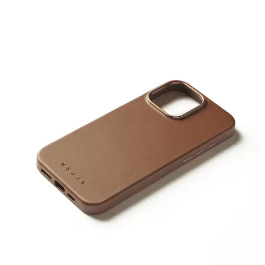 Шкіряний чохол Mujjo Full Leather Case Dark Tan для iPhone 16 Pro