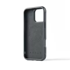 Кожаный чехол Mujjo Shield Case  Steel Blue для iPhone 16 Pro Max