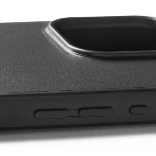 Кожаный чехол Mujjo Shield Case Black для iPhone 16 Pro