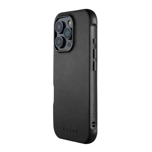 Кожаный чехол Mujjo Shield Case Black для iPhone 16 Pro