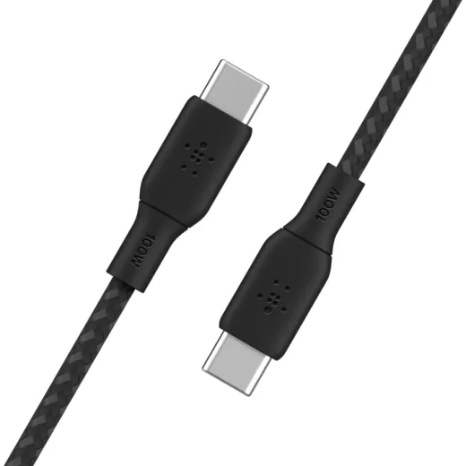 Кабель Belkin BoostCharge USB-C to USB-C Cable 2 метра 100W Black (CAB014bt2MBK)