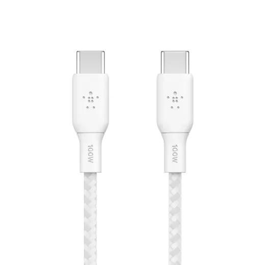 Кабель Belkin BoostCharge USB-C to USB-C Cable 2 метра 100W White (CAB014bt2MWH)