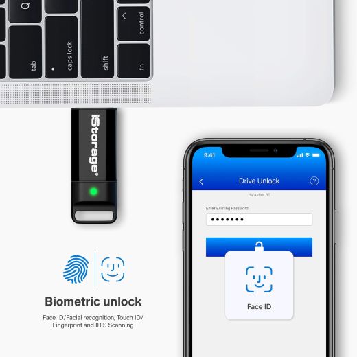 Флешка iStorage datAshur BT 16GB (IS-FL-DBT-256-16)